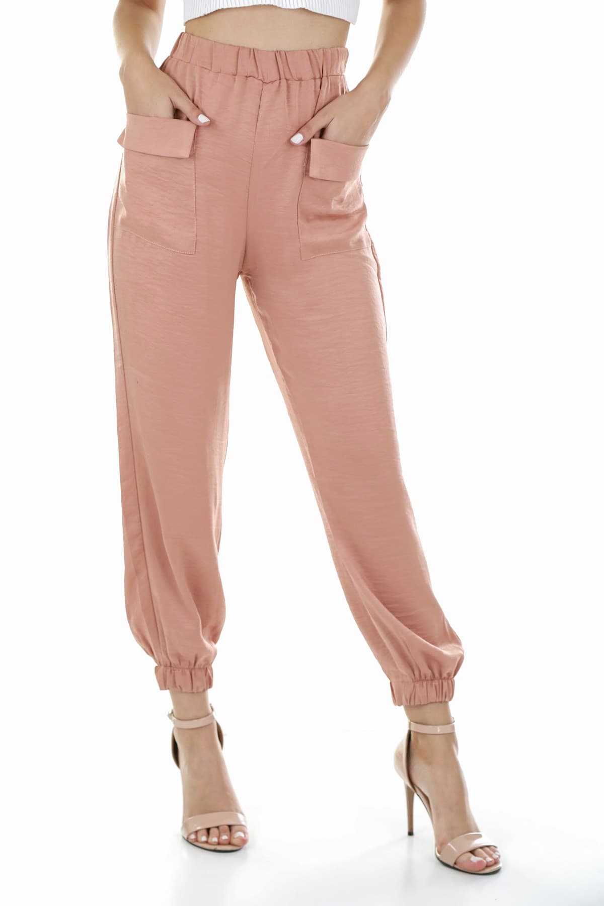 Pink casual trousers · Original reference