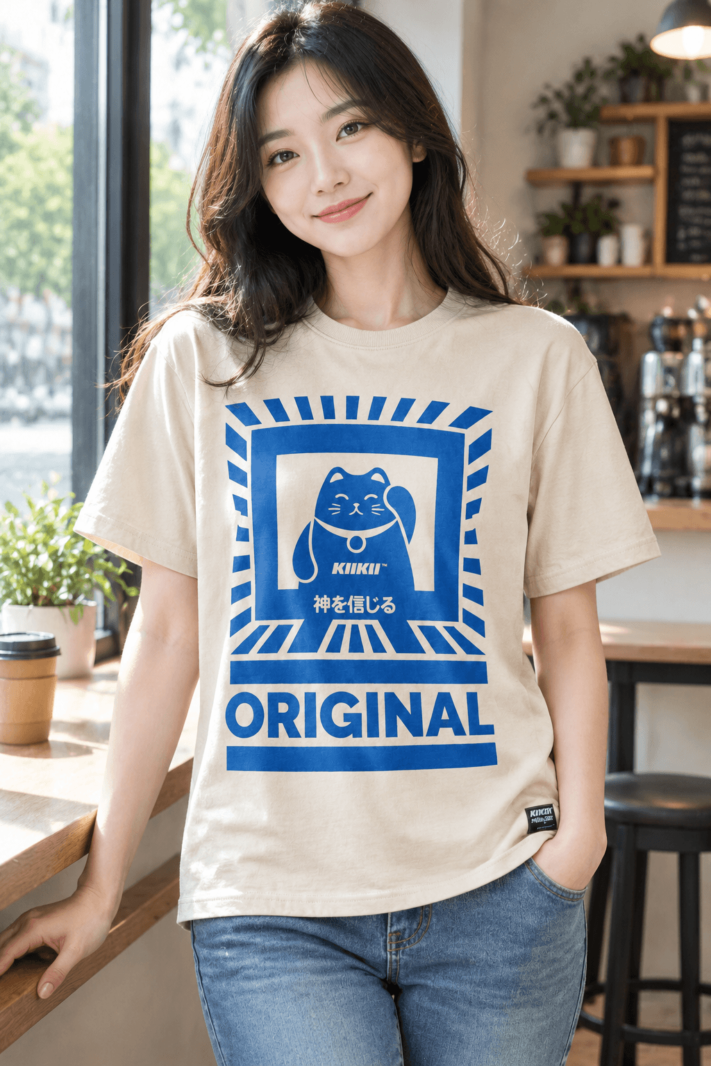 Printed T-shirt · Lifestyle scene